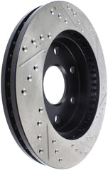 StopTech 99-06 GMC Sierra (2dr) Front Right Slotted & Drilled Rotor