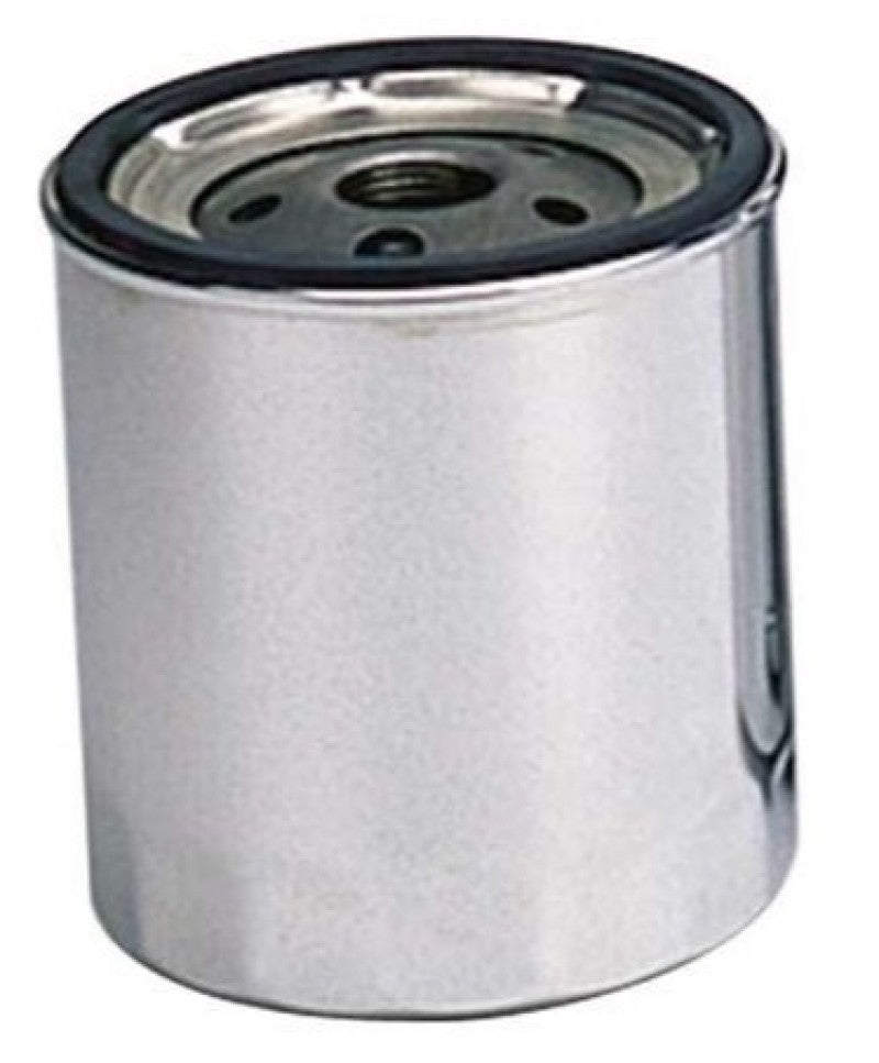 Moroso Chevrolet 13/16in Thread 4-9/32in Tall Oil Filter - Chrome