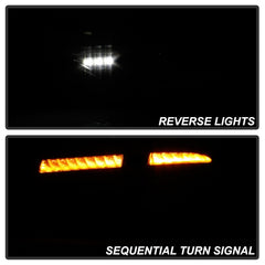 Spyder 08-14 Subara Impreza WRX Hatchback LED Tail Lights Seq Signal Blk Smoke ALT-YD-SI085D-SEQ-BSM