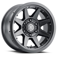 ICON Rebound Pro 17x8.5 6x5.5 25mm Offset 5.75in BS 93.1mm Bore Satin Black Wheel