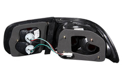 ANZO 1992-1995 Honda Civic Taillights Black