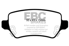 EBC 08-09 Saturn Astra 1.8 Yellowstuff Rear Brake Pads
