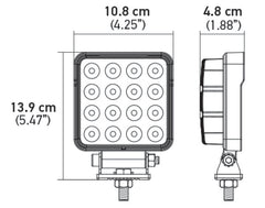 Hella ValueFit Work Light 4SQ 2.0 LED MV LR LT