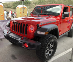 Oracle Jeep Wrangler JL/Gladiator JT LED Surface Mount Fog Light Halo Kit - ColorSHIFT