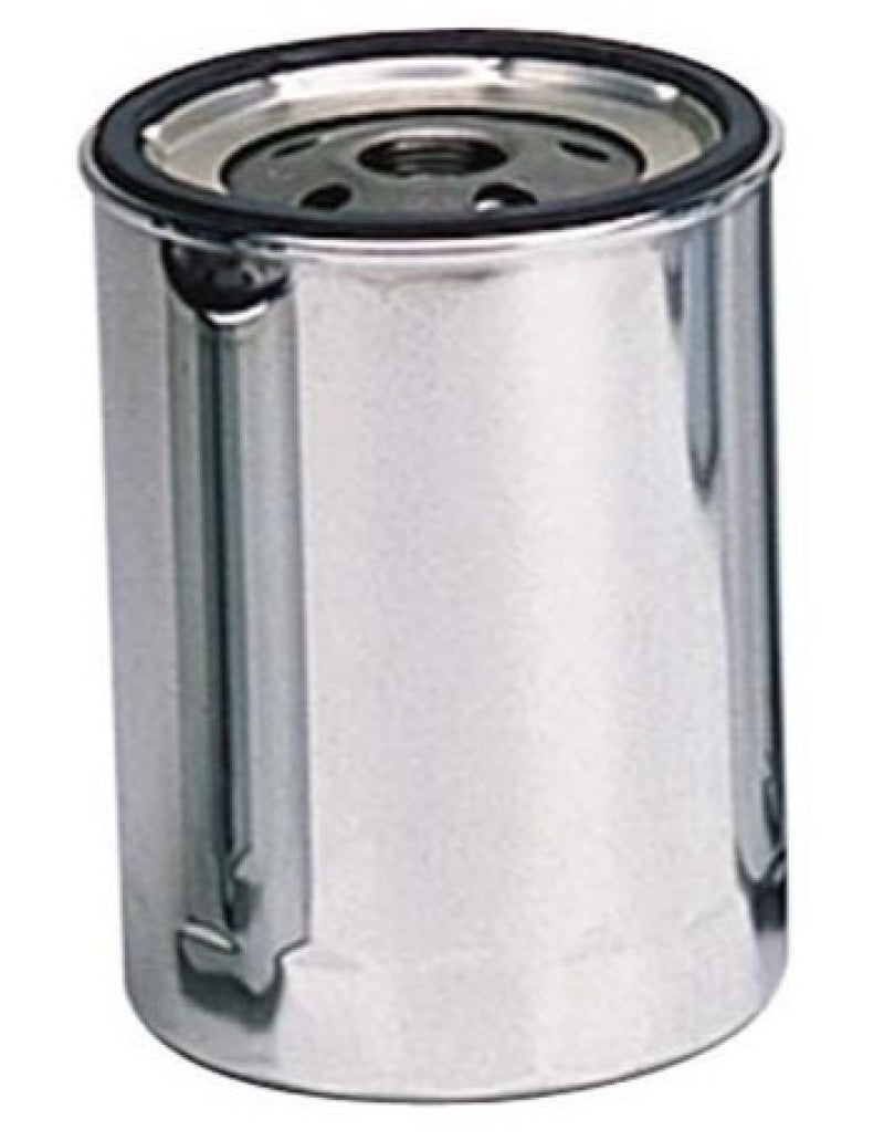 Moroso Chevrolet 13/16in Thread 5-1/4in Tall Oil Filter - Chrome