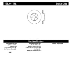 StopTech 03-08 Pontiac Vibe / 05-09 Scion tC / 03-08 Toyota Matrix Front Left Drilled Rotor