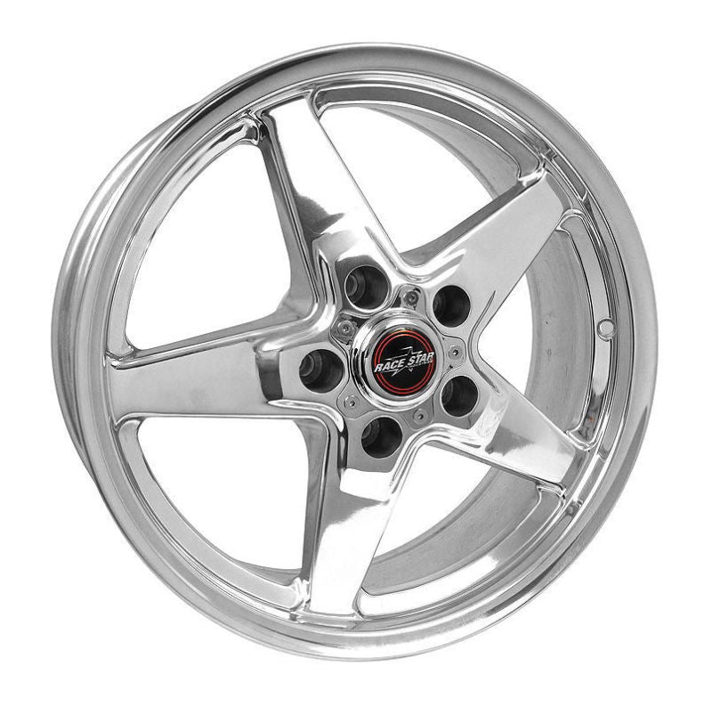 Pressure Racing Star Race Star 92 Drag Star 17x8 5x4.75bc 6.00bs Direct Drill Polished Whee ...