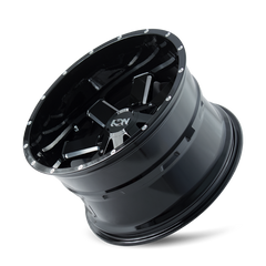 ION Type 141 17x9 / 6x120 BP / 18mm Offset / 78.1mm Hub Gloss Black Milled Wheel