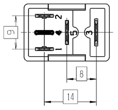 Hella Relay Micro Iso 5 Pole 12V Spst Res