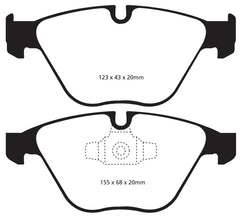EBC 13+ BMW X1 2.0 Turbo (28i) Yellowstuff Front Brake Pads