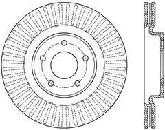 StopTech 13-15 Nissan Pathfinder Slotted Front Left Rotor