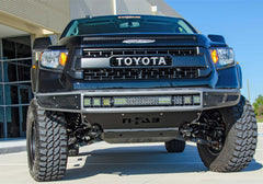 N-Fab M-RDS Front Bumper 14-17 Toyota Tundra - Tex. Black w/Silver Skid Plate