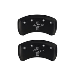 MGP 4 Caliper Covers Engraved Front Mustang Engraved Rear S197/Bar & Pony Red finish silver ch