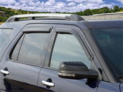 Stampede 2011-2019 Ford Explorer Tape-Onz Sidewind Deflector 4pc - Smoke