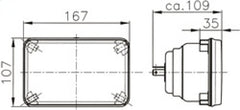 Hella Module 164 x 103mm H4 12V ECE High/Low Beam Headlamp