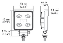 Hella ValueFit Work Light 4SQ LED MV CR LT