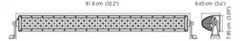 Hella Value Fit Sport 32in - 180W LED Light Bar - Dual Row Combo Beam