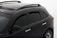 AVS 07-08 Honda Fit Ventvisor Low Profile Deflectors 6pc - Black