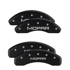 MGP 4 Caliper Covers Engraved Front & Rear 300 Black finish silver ch