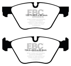 EBC 11+ BMW 528 2.0 Turbo (F10) Redstuff Front Brake Pads