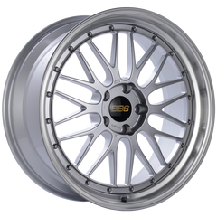 BBS LM 20x9 5x120 ET15 Diamond Silver Center Diamond Cut Lip Wheel -82mm PFS/Clip Required