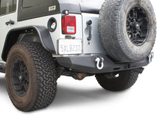 DV8 Offroad 07-18 Jeep Wrangler JK Steel Full Length Rear Bumper