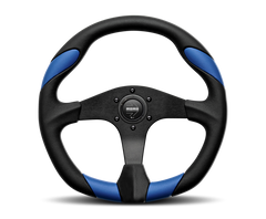 Momo Quark Steering Wheel 350 mm - Black Poly/Black Spokes