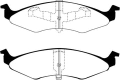 EBC 94-96 Dodge Neon 2.0 (4 Stud Wheels) Greenstuff Front Brake Pads