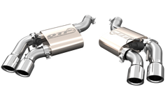 QTP 16-18 Chevrolet Camaro SS 6.2L 304SS Screamer Axle Back Exhaust w/4in Quad Tips