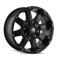 Mayhem 8030 Chaos 20x9 / 6x139.7 BP / 18mm Offset / 108mm Hub Matte Black Wheel