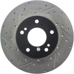StopTech Power Slot 6/89-96 Nissan 300ZX Slotted & Drilled Right Front Rotor