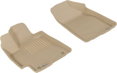 3D MAXpider 2008-2013 Toyota Highlander Gas Kagu 1st Row Floormat - Tan