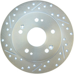 StopTech Select Sport 06-15 Honda Civic Si Slotted and Drilled Right Rear Rotor
