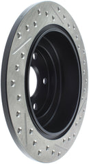 StopTech 05-06 Saab 9-2X AWD / 02-05 Impreza WRX / 02 WRX STi Slotted & Drilled Right Rear Rotor