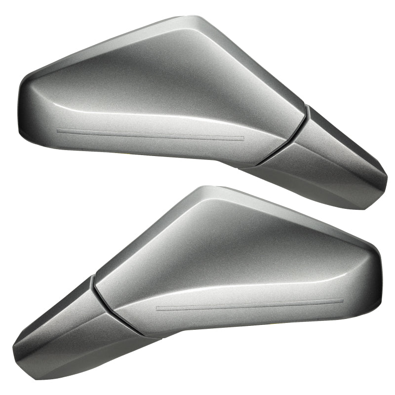 Oracle 05-13 Chevy Corvette C6 Concept Side Mirrors - Ghosted - Switchblade Silver Metallic (GAN)