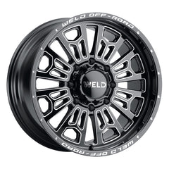 Weld Off-Road W114 20X10 Elicit 8X180 ET-18 BS4.75 Gloss Black MIL 124.3