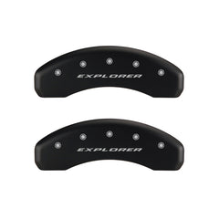 MGP 4 Caliper Covers Engraved Front & Rear Explorer Red finish silver ch