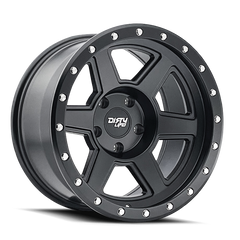Dirty Life 9315 Compound 17x9 / 5x127 BP / -12mm Offset / 78.1mm Hub Matte Black Wheel