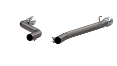 QTP 16-18 Chevrolet Camaro SS 6.2L 304SS Eliminator Muffler Delete Axle Back Exhaust w/4.5in Tips