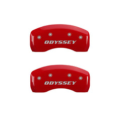 MGP 4 Caliper Covers Engraved Front Honda Engraved Rear Odyssey Yellow finish black ch