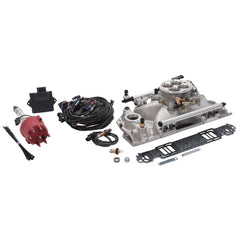 Edelbrock Pro Flo 4 EFI System Seq Port SBC 1986 & Earlier 550 Max HP 29lb/hr Satin Finish w/o Tuner
