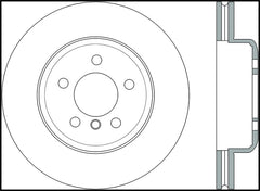 StopTech 11-15 BMW 535i/535xi/ 12-15 640i Front Right Drilled Sport Brake Rotor