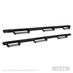 Westin/HDX 07-18 Chevrolet Silverado 2500 6.5ft Drop Wheel to Wheel Nerf Step Bars - Textured Black