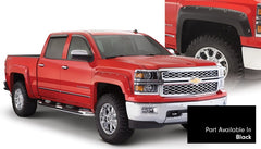 Bushwacker 16-18 Chevy Silverado 1500 Fleetside Pocket Style Flares 4pc 69.3in Bed - Black