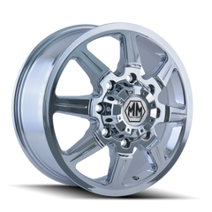Mayhem 8101 Monstir 22x8.25 / 8x165.1 BP / 127mm Offset / 116.7mm Hub Front Chrome Wheel