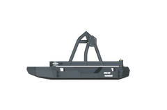Road Armor 07-17 Jeep Wrangler JK Stealth Rear Non-Winch Bumper w/Tire Carrier - Tex Blk