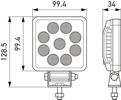 Hella ValueFit LED Work Light PS1000 LED MV CR LT