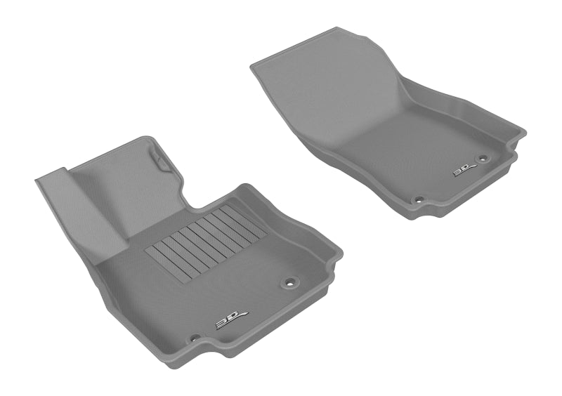 3D MAXpider 2016-2020 Toyota/Scion Yaris/Yaris Ia/Ia Kagu 1st Row Floormat - Gray