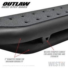 Westin 14-18 Chevrolet/GMC Silverado/Sierra 1500 CrewCab 15-19 2500/3500CrewCab Outlaw Nerf Step Bar