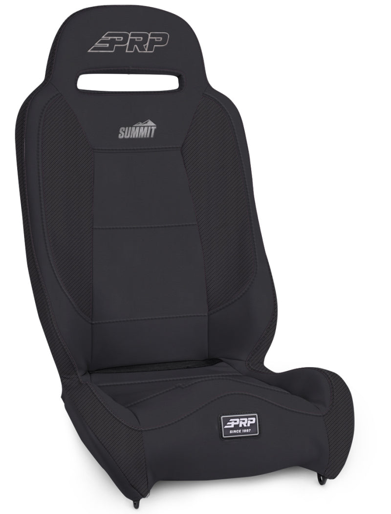 PRP Summit Suspension Seat- Black Vinyl - Black